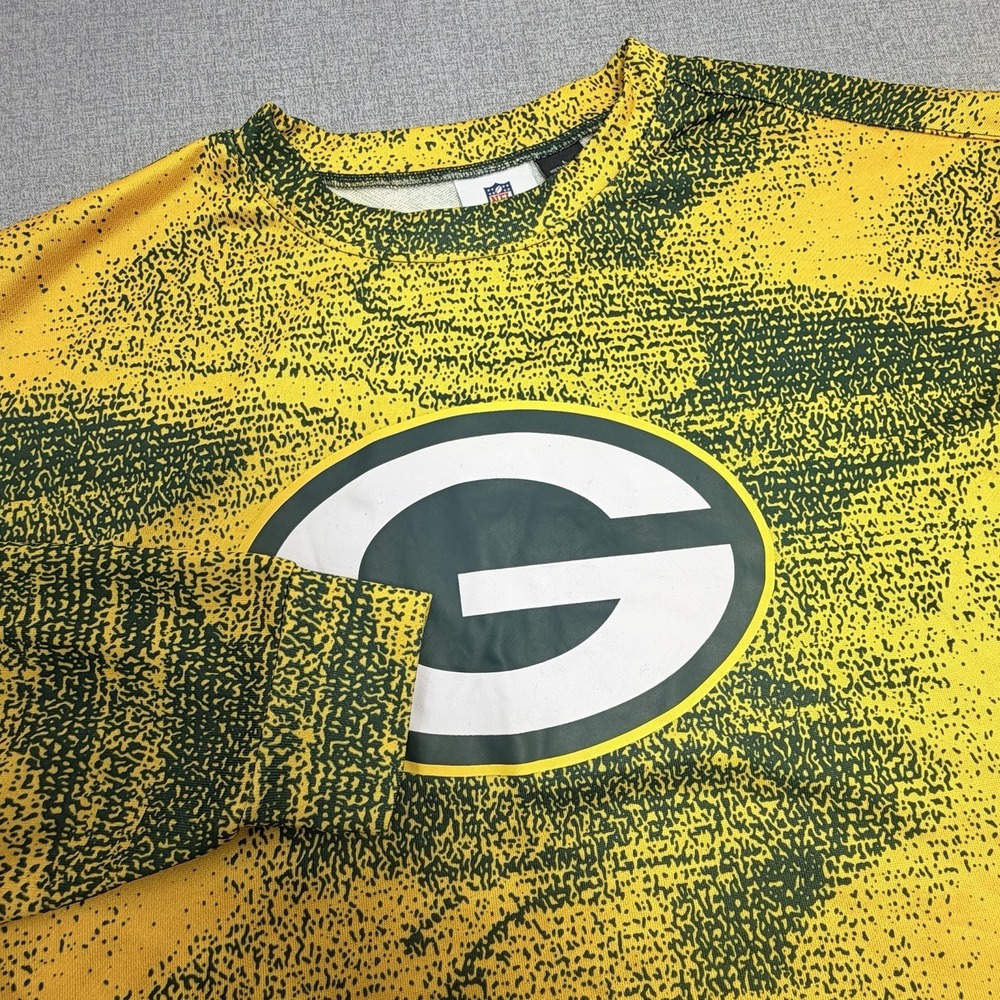 Green Bay Packers Zubaz Shirt Mens Medium NFL Team Apparel Graphic Print Large